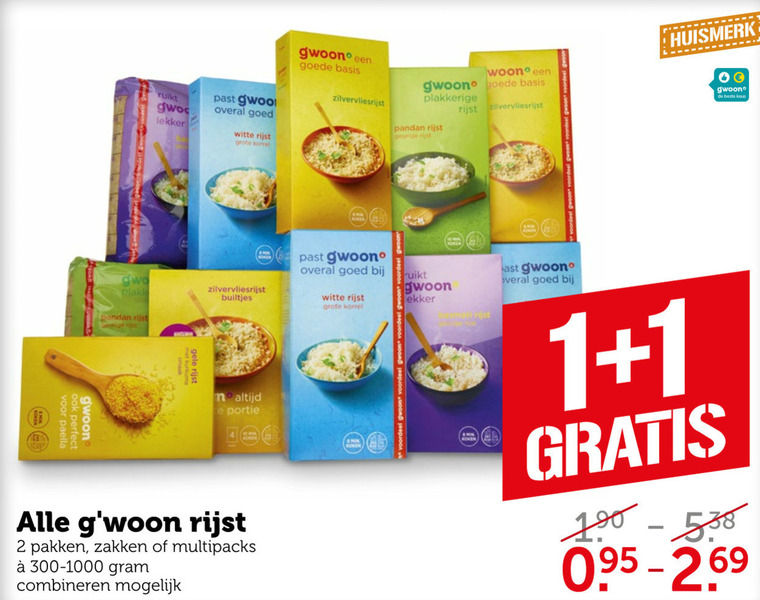 Gwoon   rijst folder aanbieding bij  Coop - details