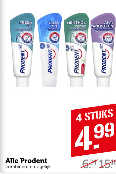 Prodent   tandpasta folder aanbieding bij  Coop - details