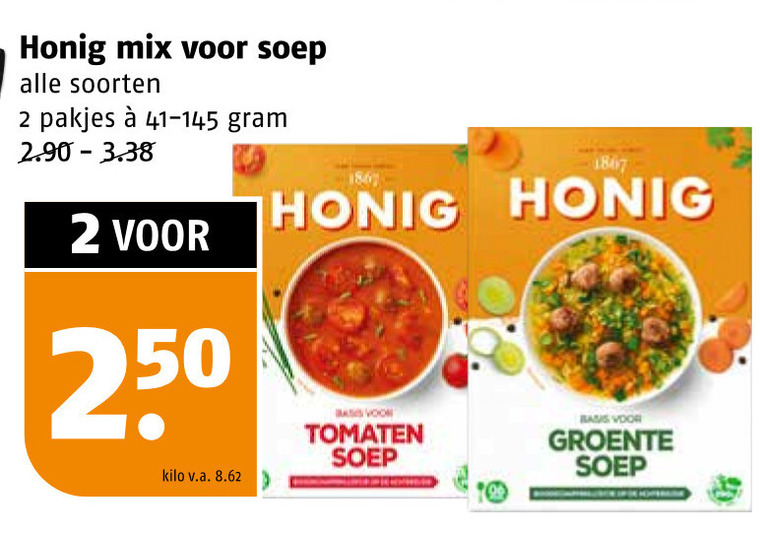 Honig   maaltijdmix folder aanbieding bij  Poiesz - details