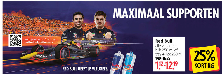 Red Bull   energiedrank folder aanbieding bij  Jan Linders - details