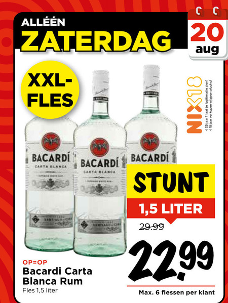 Bacardi   rum folder aanbieding bij  Vomar - details