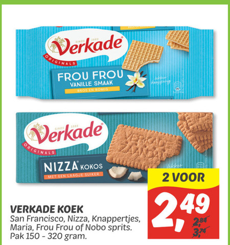 Verkade   biscuits folder aanbieding bij  Dekamarkt - details