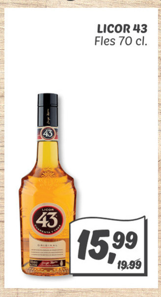 Licor 43   likeur folder aanbieding bij  Dekamarkt - details