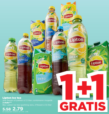 Lipton   ice tea folder aanbieding bij  Plus - details