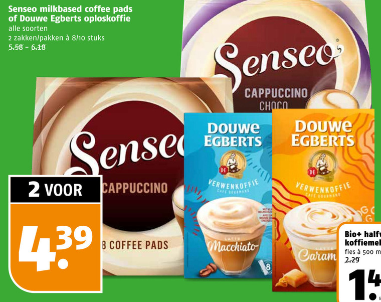 Douwe Egberts   koffiepad, oploskoffie folder aanbieding bij  Poiesz - details