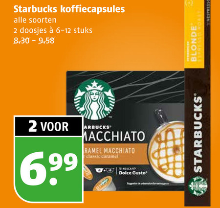 Starbucks   dolce gusto capsules, koffiecups folder aanbieding bij  Poiesz - details