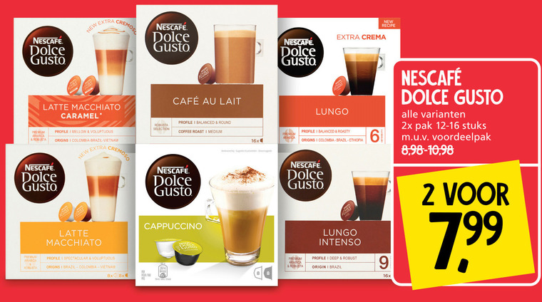 Nescafe   dolce gusto capsules folder aanbieding bij  Jan Linders - details