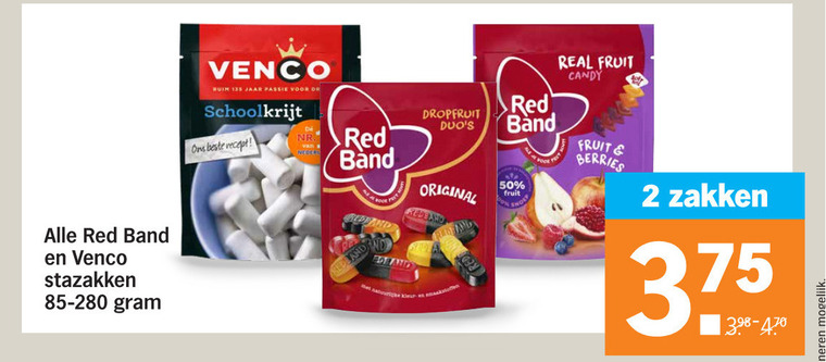 Red Band   snoep, drop folder aanbieding bij  Albert Heijn - details