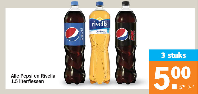 Rivella   cola, frisdrank folder aanbieding bij  Albert Heijn - details