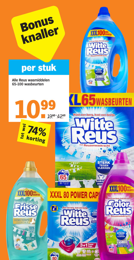 Color Reus   wasmiddel folder aanbieding bij  Albert Heijn - details