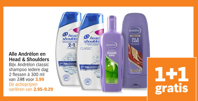 Head and Shoulders   shampoo, conditioner folder aanbieding bij  Albert Heijn - details