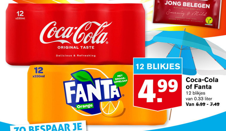 Fanta   cola, frisdrank folder aanbieding bij  Hoogvliet - details