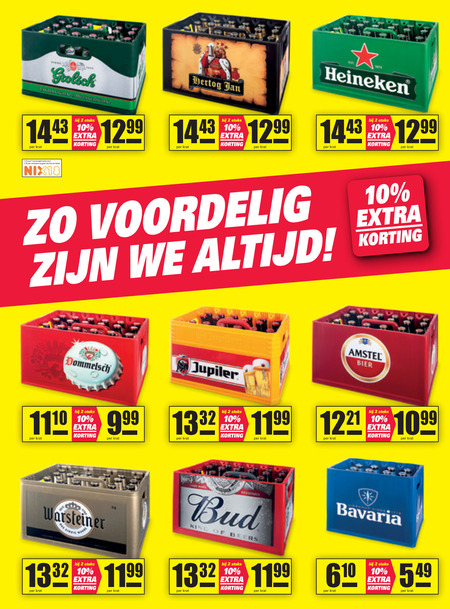 Grolsch   krat bier folder aanbieding bij  Nettorama - details