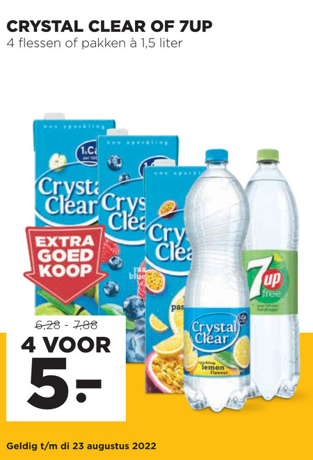 Crystal Clear   fruitdrank folder aanbieding bij  Jumbo - details