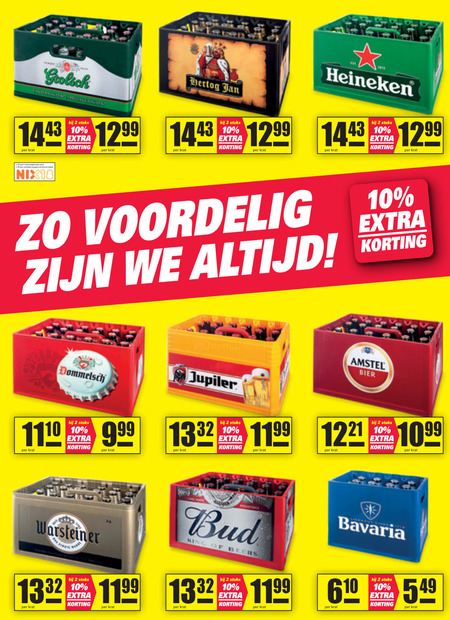 Bud   krat bier folder aanbieding bij  Nettorama - details