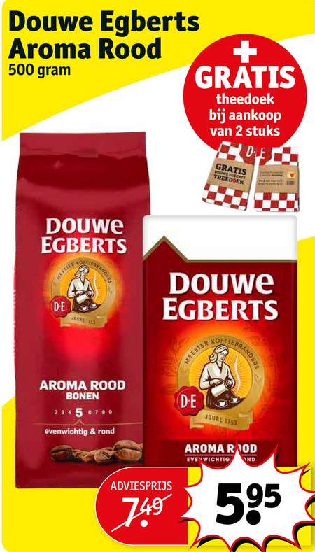 Douwe Egberts   koffie, koffiebonen folder aanbieding bij  Kruidvat - details