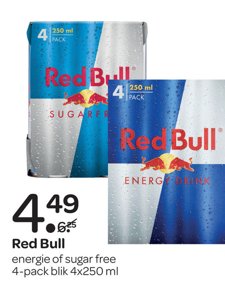 Red Bull   energiedrank folder aanbieding bij  Spar - details