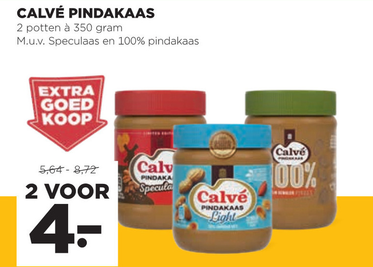 Calve pindakaas folder aanbieding bij Jumbo - details