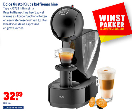 Krups   dolce gusto apparaat folder aanbieding bij  Makro - details