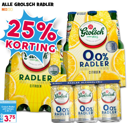 Grolsch   radler bier folder aanbieding bij  Boons Markt - details