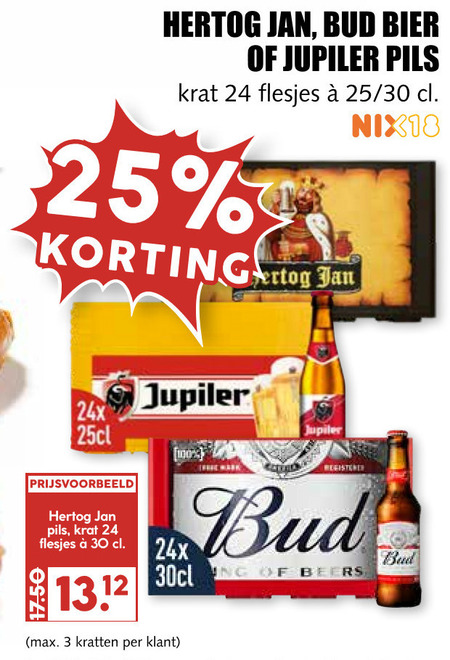 Hertog Jan   krat bier folder aanbieding bij  MCD Supermarkt Basis - details