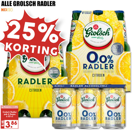 Grolsch   radler bier folder aanbieding bij  MCD Supermarkt Basis - details