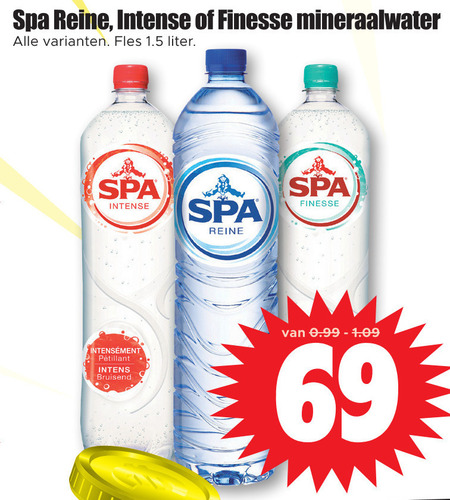 Spa en Fruit   mineraalwater, fruitdrank folder aanbieding bij  Dirk - details