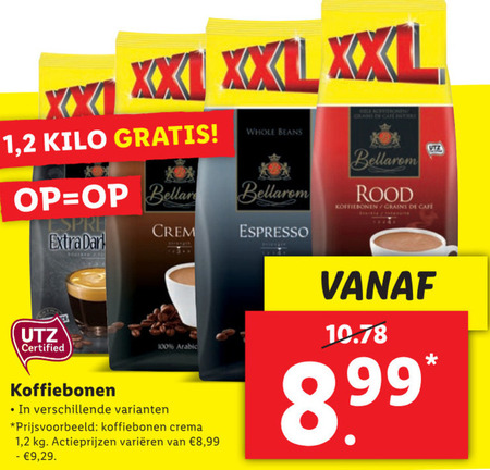 Bellarom   koffiebonen folder aanbieding bij  Lidl - details