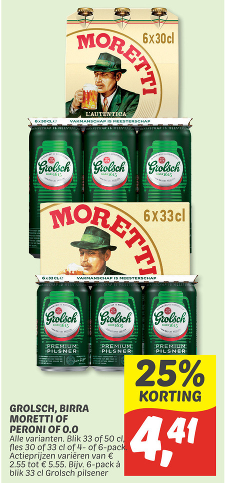 Birra Moretti   speciaalbier, blikje bier folder aanbieding bij  Dekamarkt - details