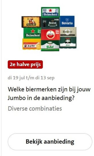 Jupiler   krat bier folder aanbieding bij  Jumbo - details