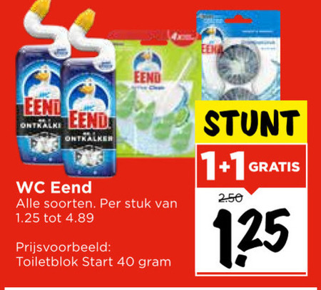 WC Eend   toiletreiniger, toiletblok folder aanbieding bij  Vomar - details