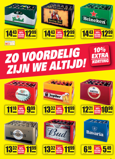 Heineken   krat bier folder aanbieding bij  Nettorama - details