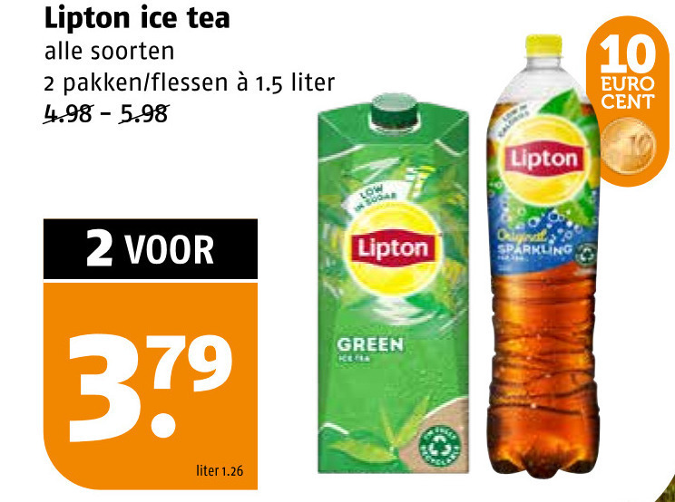 Lipton   ice tea folder aanbieding bij  Poiesz - details