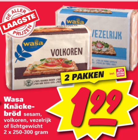 Wasa   knackebrod folder aanbieding bij  Nettorama - details