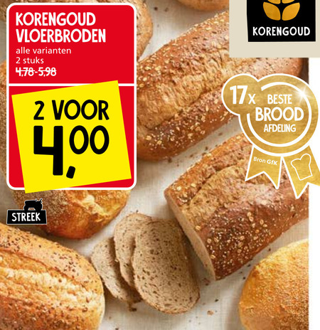 Korengoud   brood folder aanbieding bij  Jan Linders - details