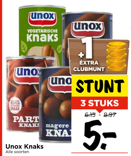 Unox   knakworst folder aanbieding bij  Vomar - details