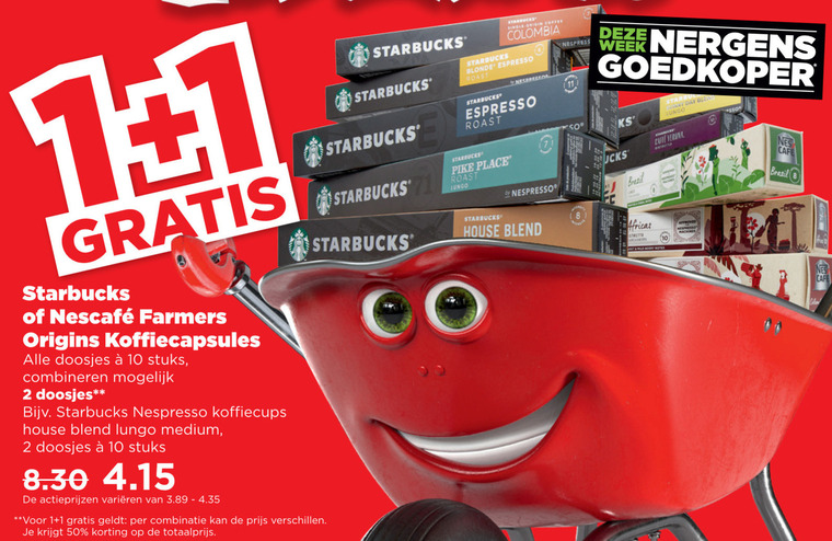 Nescafe   koffiecups folder aanbieding bij  Plus - details