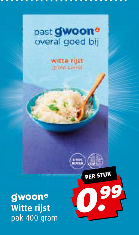Gwoon rijst folder aanbieding bij Boni - details
