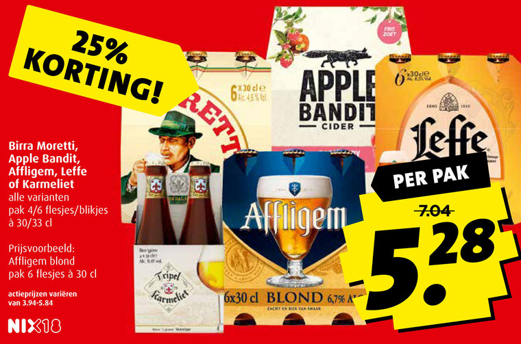 Affligem   blikje bier, speciaalbier folder aanbieding bij  Boni - details