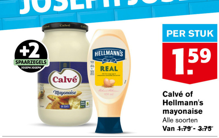 Calve   mayonaise folder aanbieding bij  Hoogvliet - details