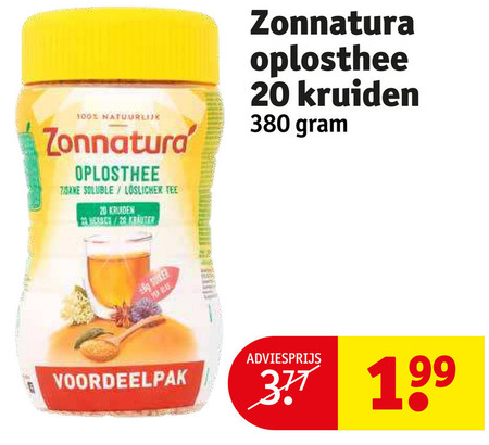 Zonnatura   thee folder aanbieding bij  Kruidvat - details