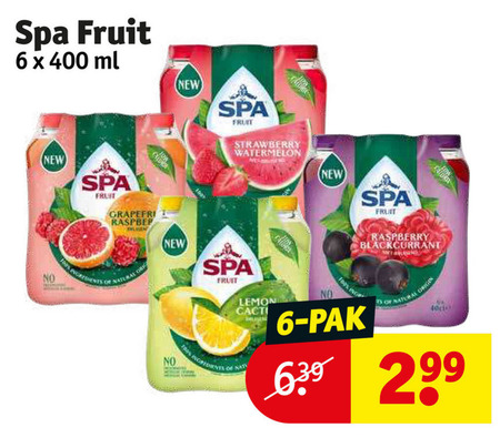 Spa en Fruit   fruitdrank folder aanbieding bij  Kruidvat - details