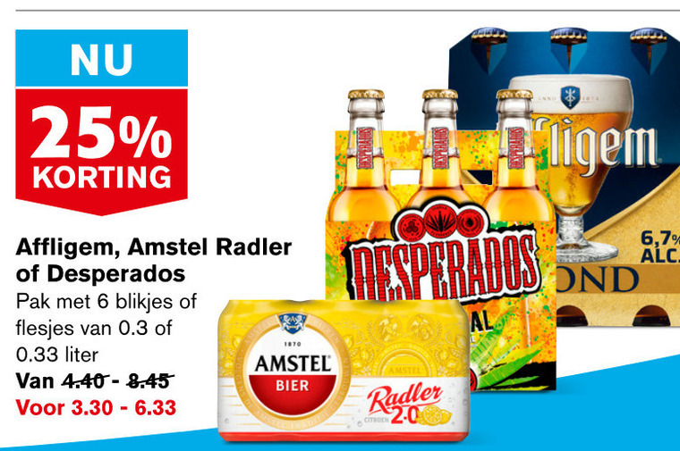 Affligem   radler bier, speciaalbier folder aanbieding bij  Hoogvliet - details