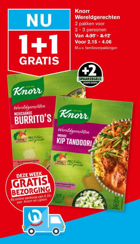 Knorr   maaltijdmix folder aanbieding bij  Hoogvliet - details