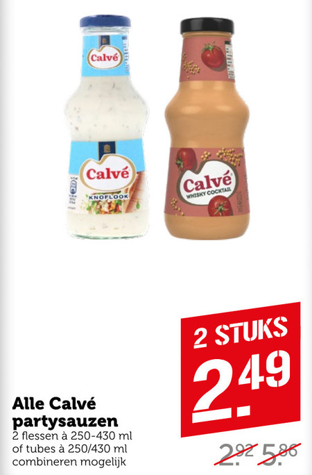 Calve   snacksaus folder aanbieding bij  Coop - details