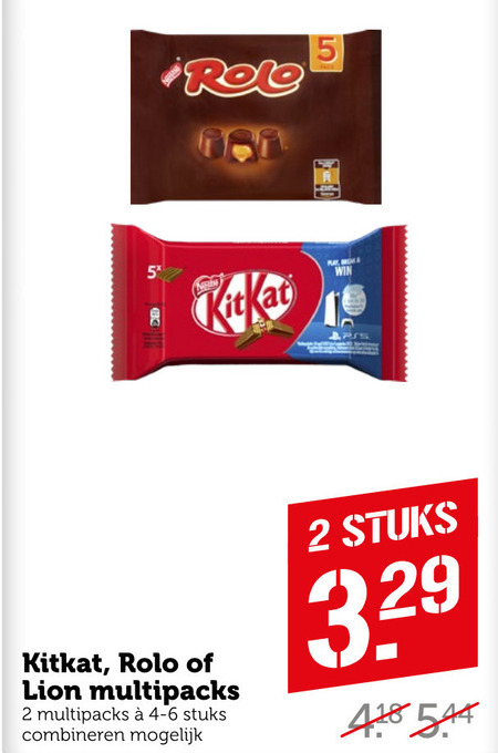 KitKat   chocoladereep folder aanbieding bij  Coop - details