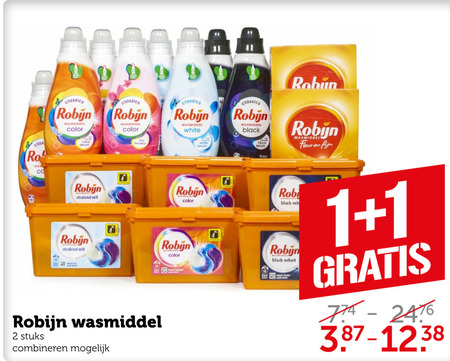 Robijn   wasmiddel folder aanbieding bij  Coop - details