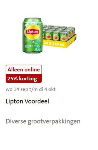 Lipton   ice tea folder aanbieding bij  Jumbo - details