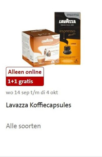 Lavazza   koffiecups, dolce gusto capsules folder aanbieding bij  Jumbo - details