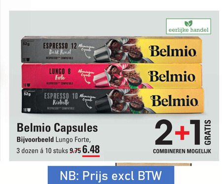 Belmio   koffiecups folder aanbieding bij  Sligro - details